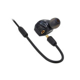 Audio-Technica ATH-LS400iS In-Ear Quad Armature Driver Headphones with In-line Mic & Control